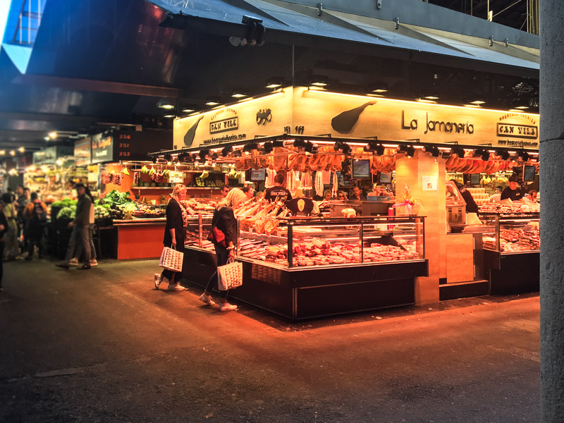 Boqueria Market stalls