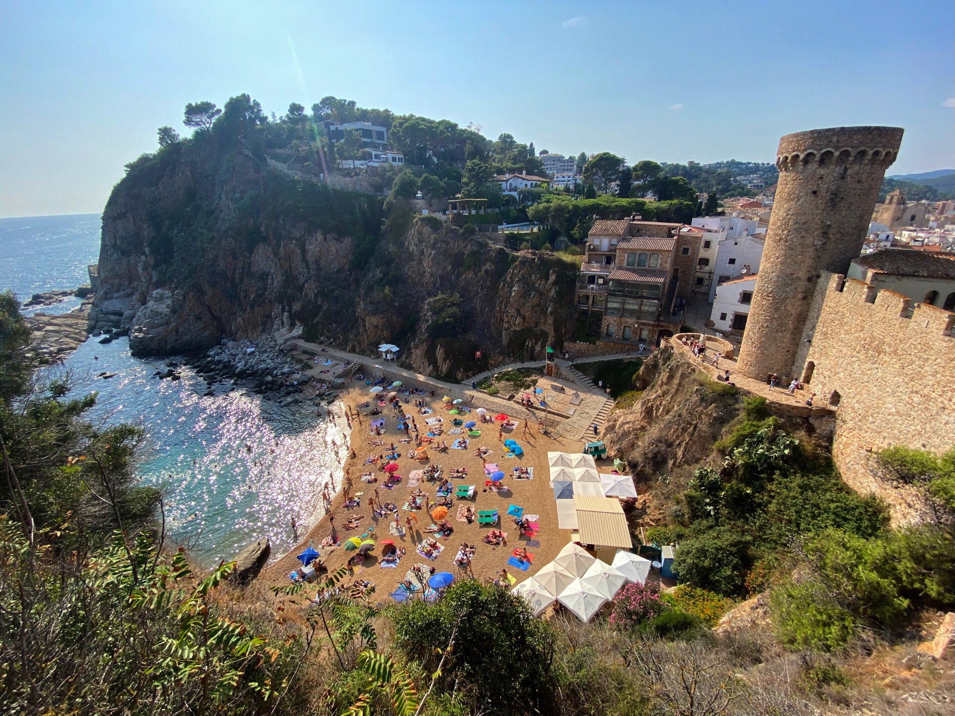 Tossa de Mar Castle and cala