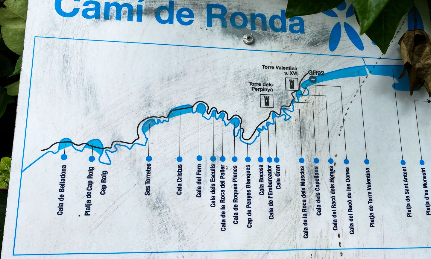Camí de Ronda - Map