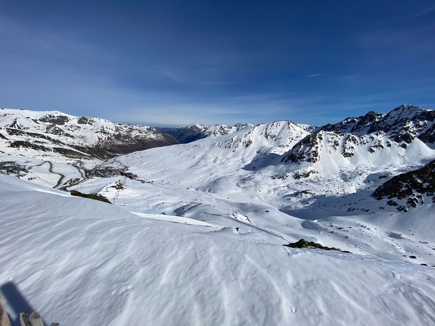 Final ride down to Pas de la Casa