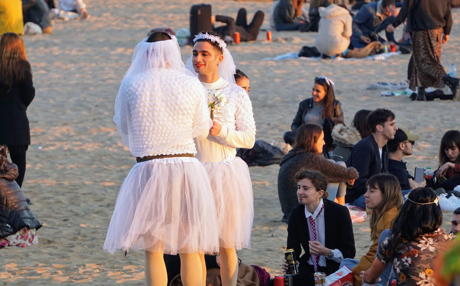 Sitges carnival funny brides