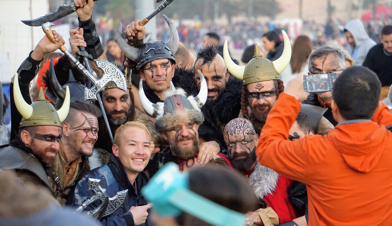 Sitges carnival vikings