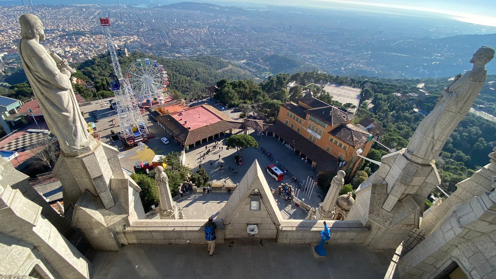 Tibidabo church mirador