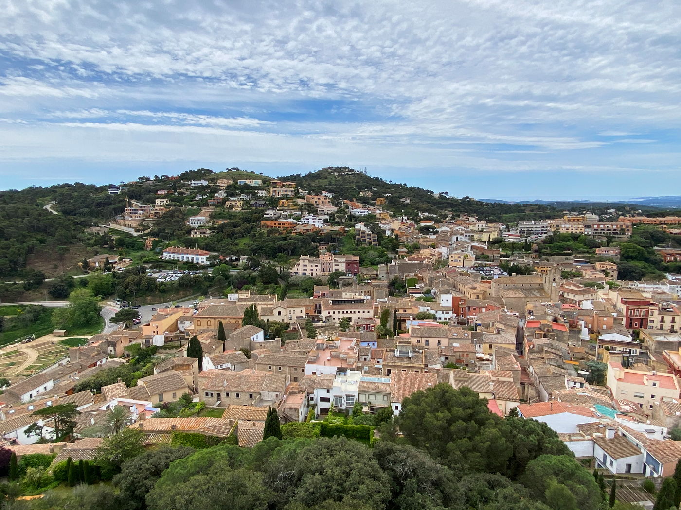 View of Begur from the Castle