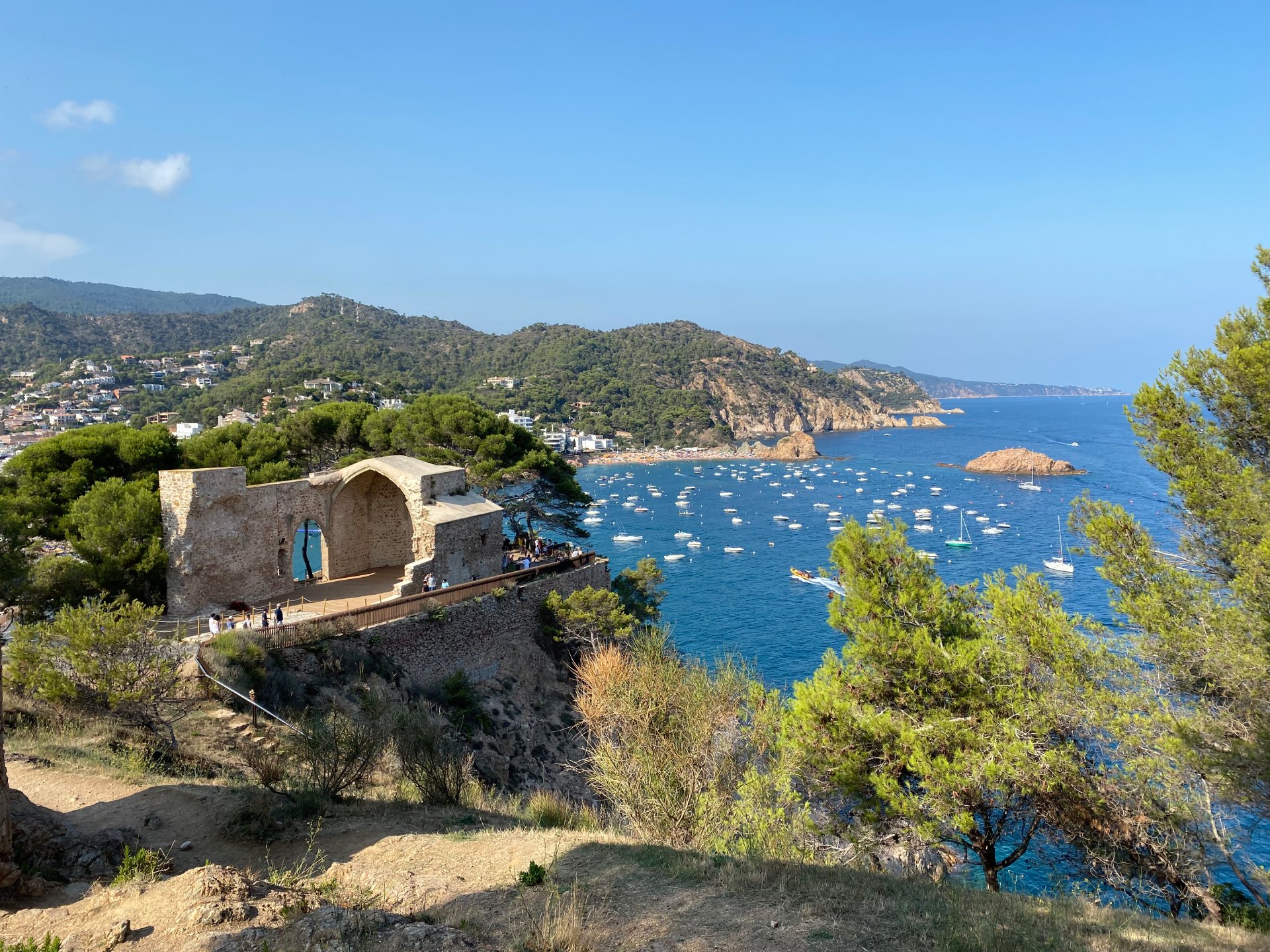 View from lighthouse ancient ruins