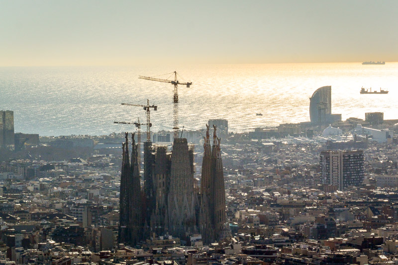View of La Sagrada Familia