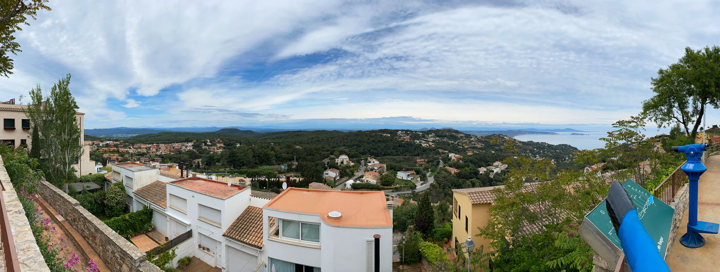 Panorama near Begur Castle